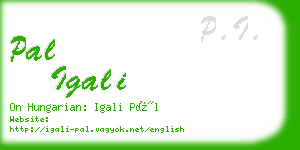 pal igali business card